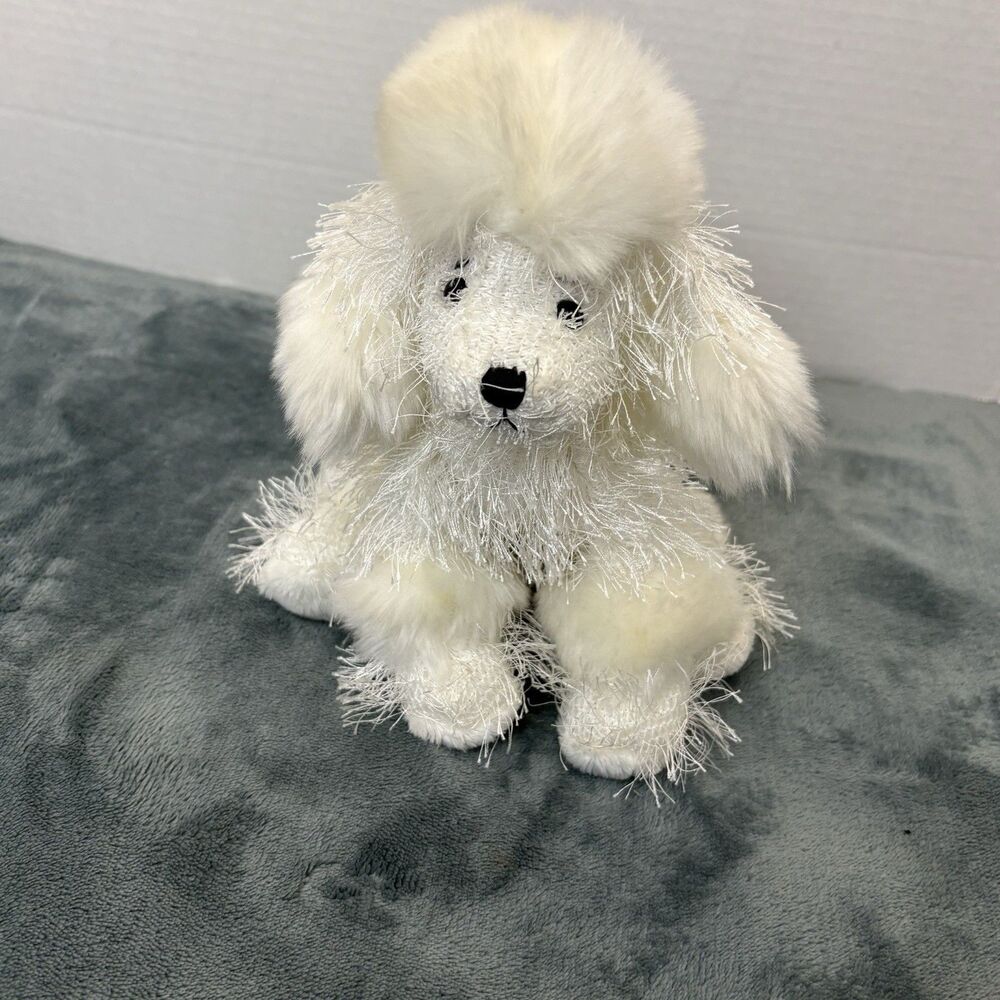 Ganz Webkinz Plush Poodle White Stuffed Animal  No Codes